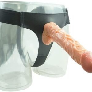 10 Inch Harness Strap on Cock Realistic Flesh Large Dildo Flexible Penis with Powerful Suction Cup for Lesbian Couples 7