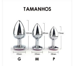 Diamond Metal Anal Butt Plug 4