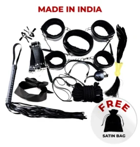 Full Leather BDSM SEX KIT Black Color