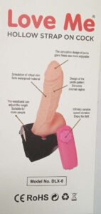 Love Me Hollow Strap On Dildo With Vibration 10