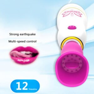 2 In ! Tongue Clitoris Oral Licking Nipple Sucking Vibrator 3