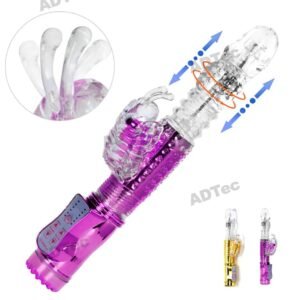 Rechargeable Jack Rabbit Thrusting Dildo Vibratora